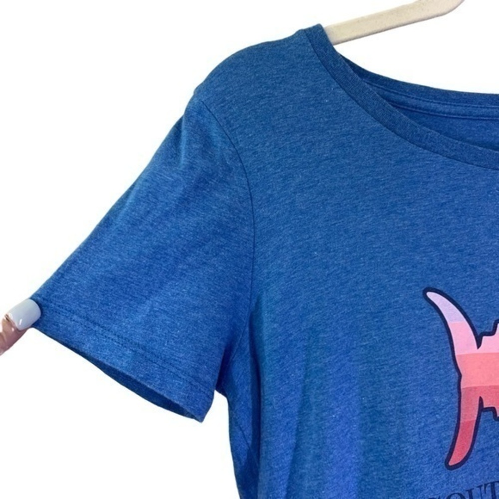 SOUTHERN TIDE Blue & Pink Fish Graphic T-Shirt - Picture 3 of 5